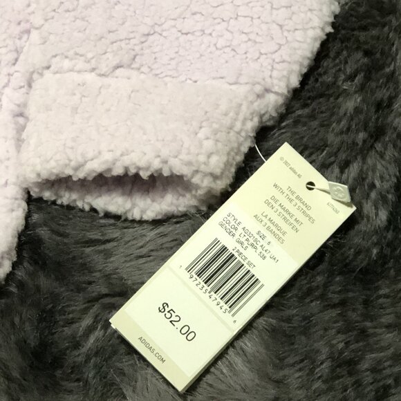 Adidas Girl's Long Sleeve Hood Sherpa Tights Set Little Kid, Size 6, 2 Piece - Picture 4 of 6